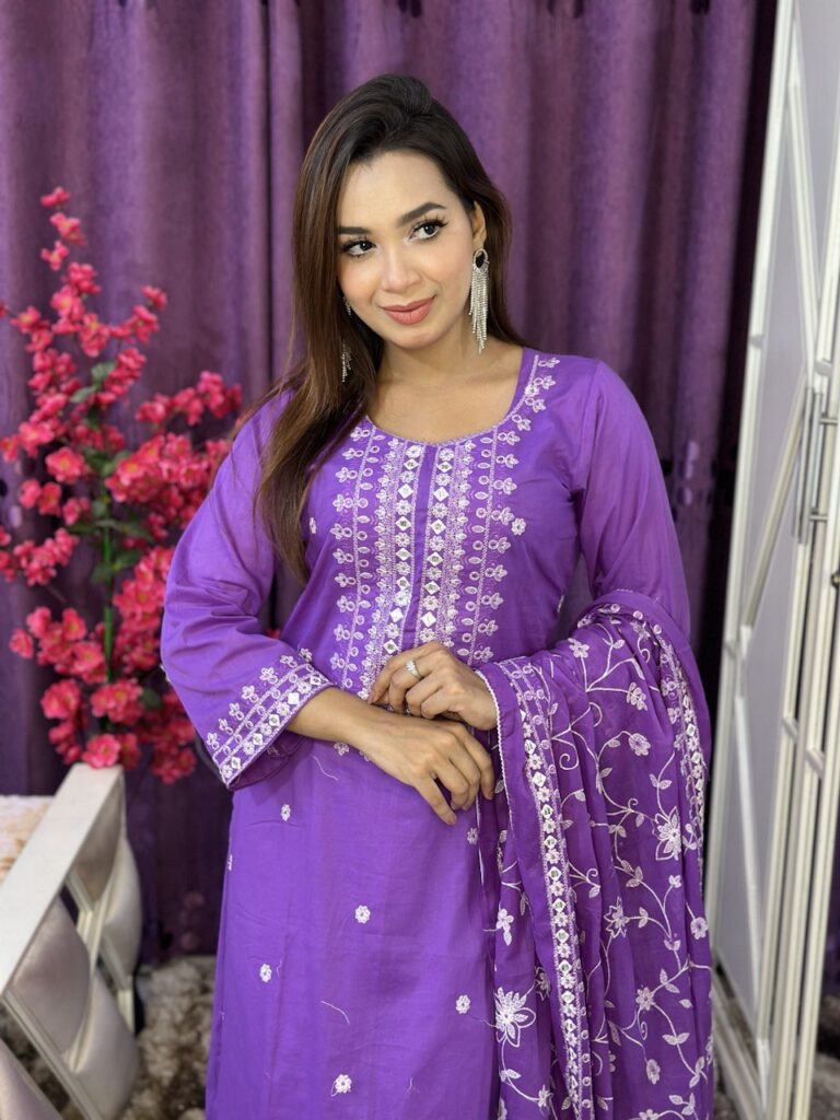 Premium Cotton Karchupi Dress